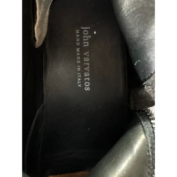 John Varvatos collection wool & Leather Boots sz 8 black grey hand made in Italy main image 5